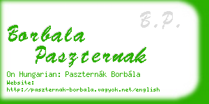 borbala paszternak business card